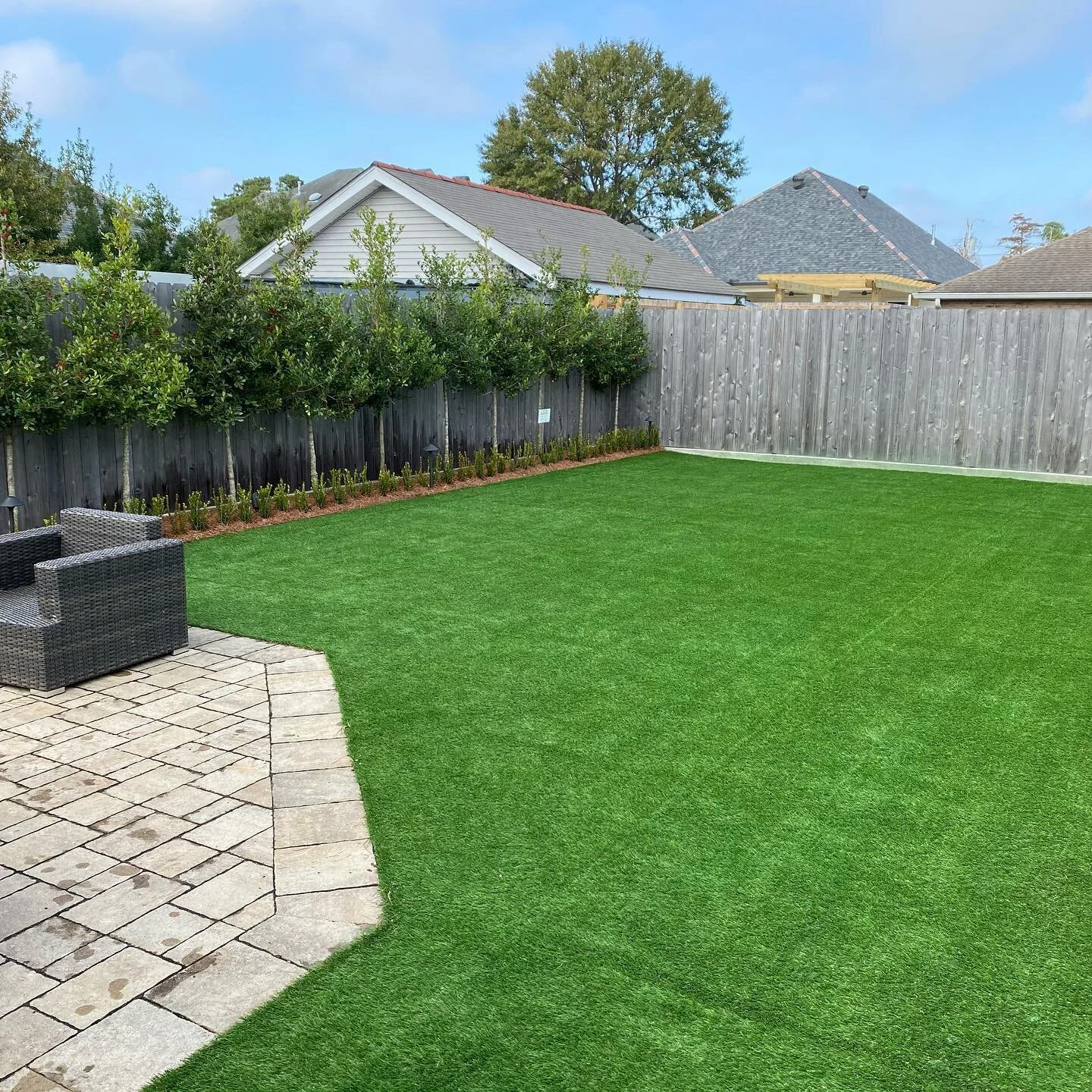 Backyard Turf Installation by Artificial Turf Frisco in Frisco, TX